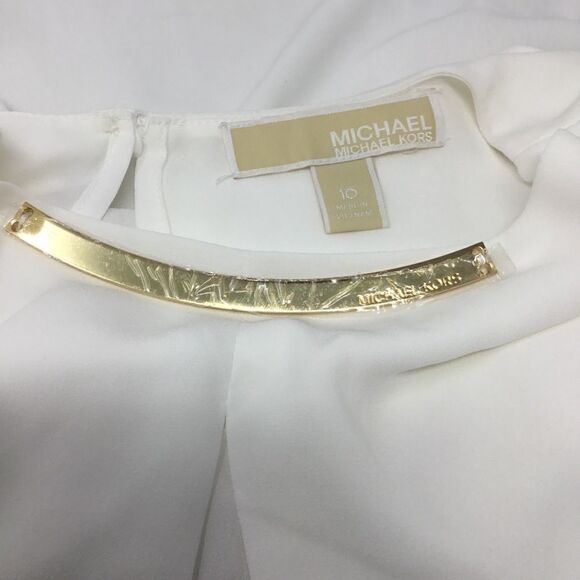 Michael Kors Tiered Sleeveless Blouse C6 - Picture 5 of 5